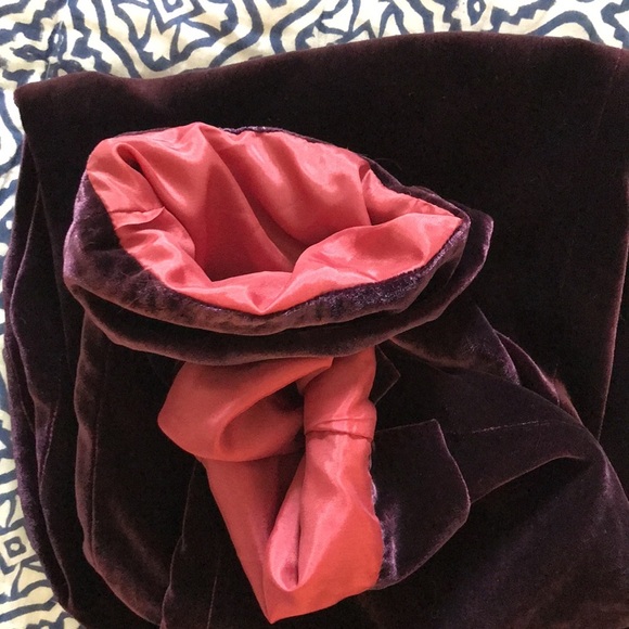 Adrieanne Vittadini purple velvet trousers in sz 2 - Picture 9 of 9